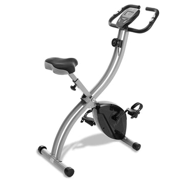 Folding Upright Exercise Bike with Advanced LCD Display