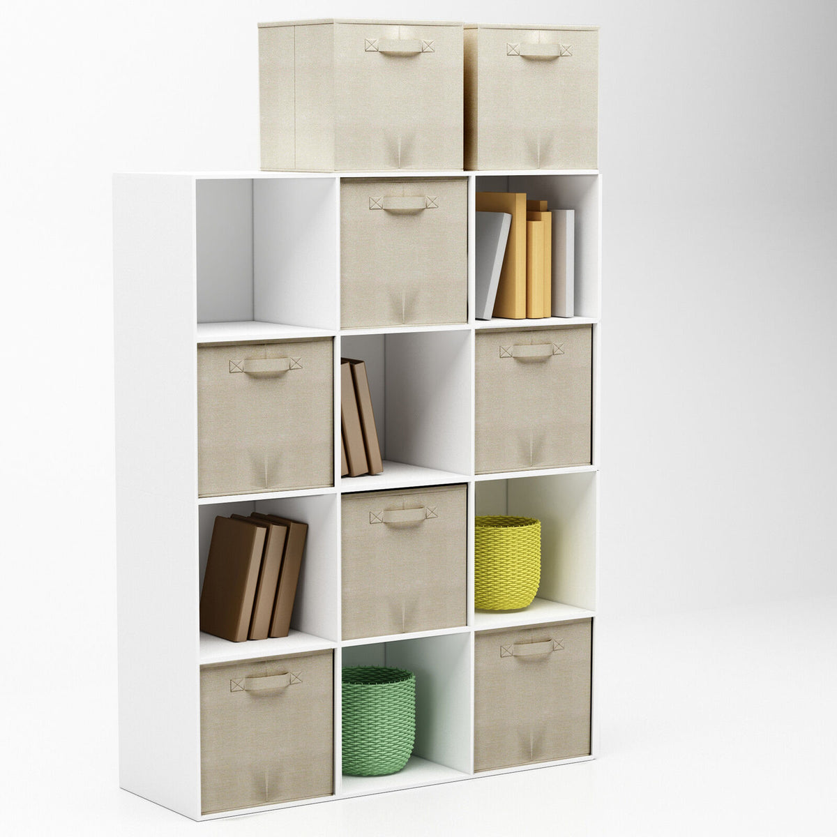 8-Piece Foldable Storage Cubes Set for Shelves