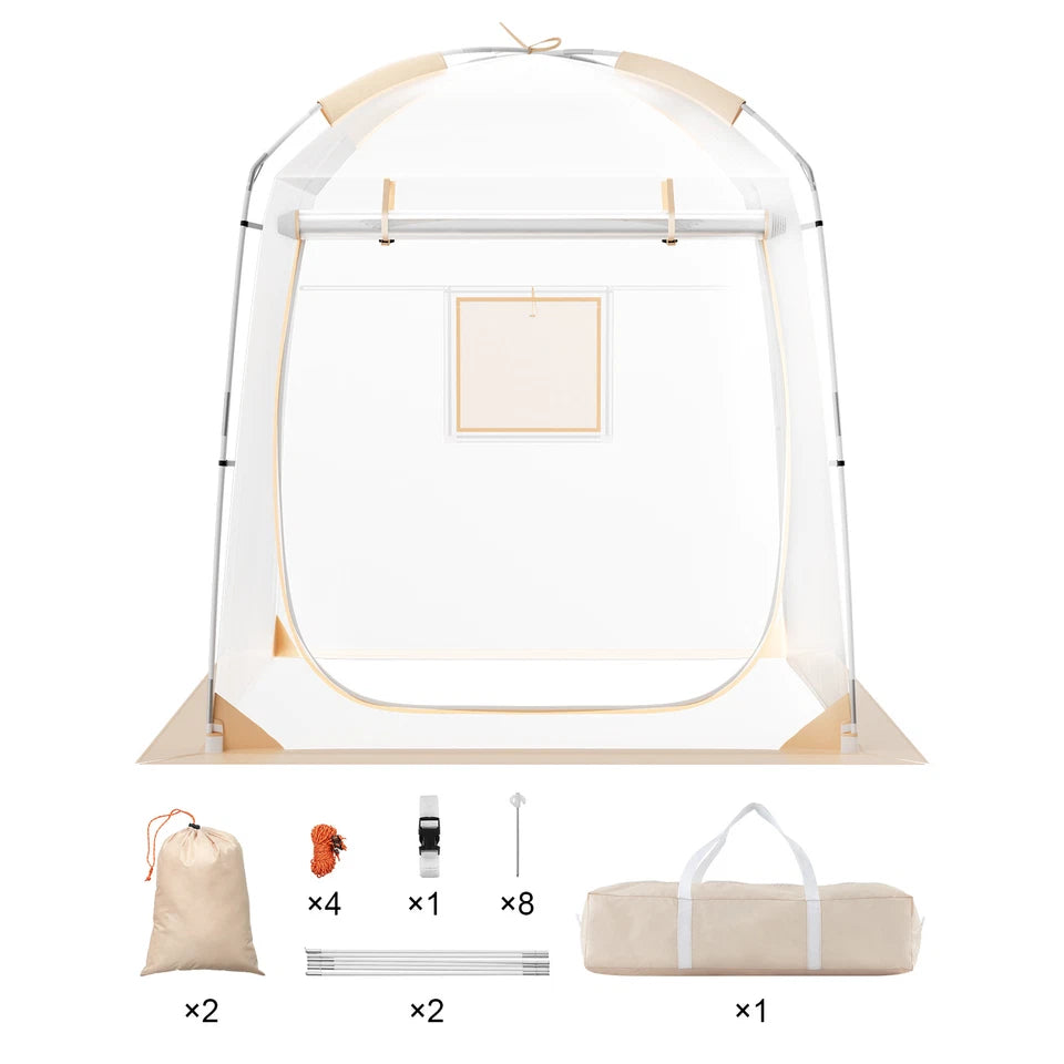 2–4 Person Clear Pop-Up Tent Weatherproof Bubble Outdoor Use