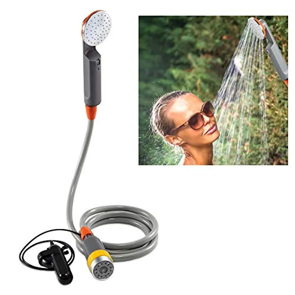 Portable Camping Shower with Water Pump Compact & Rechargeable