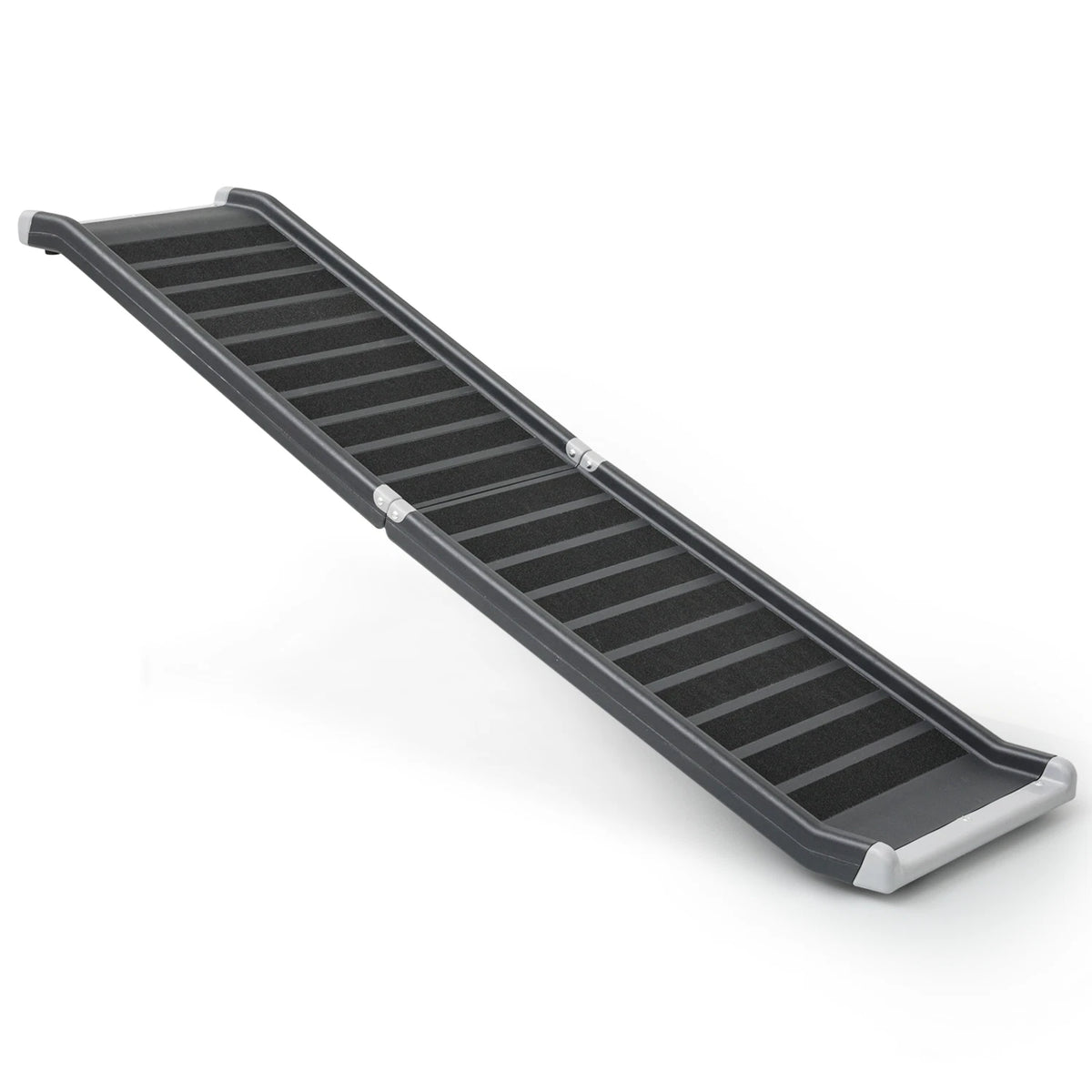 Foldable Dog Ramp with Steel Frame and Anti-Slip Surface for SUVs