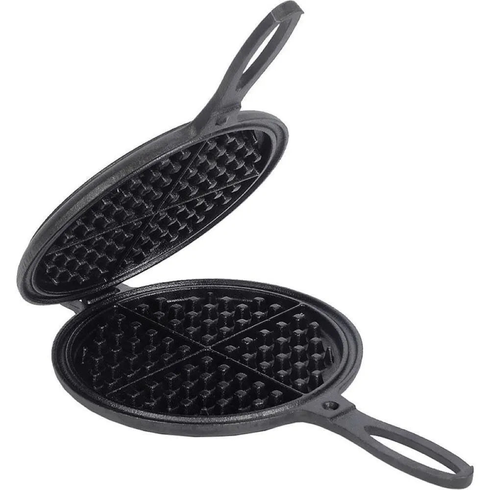 Pre-Seasoned Cast Iron Waffle Maker Stovetop 7