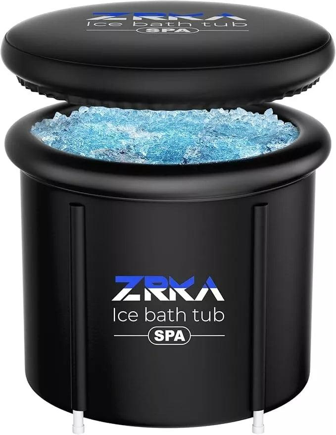 100-Gallon XL Ice Bath Tub – Foldable Cold Plunge for Fast Recovery