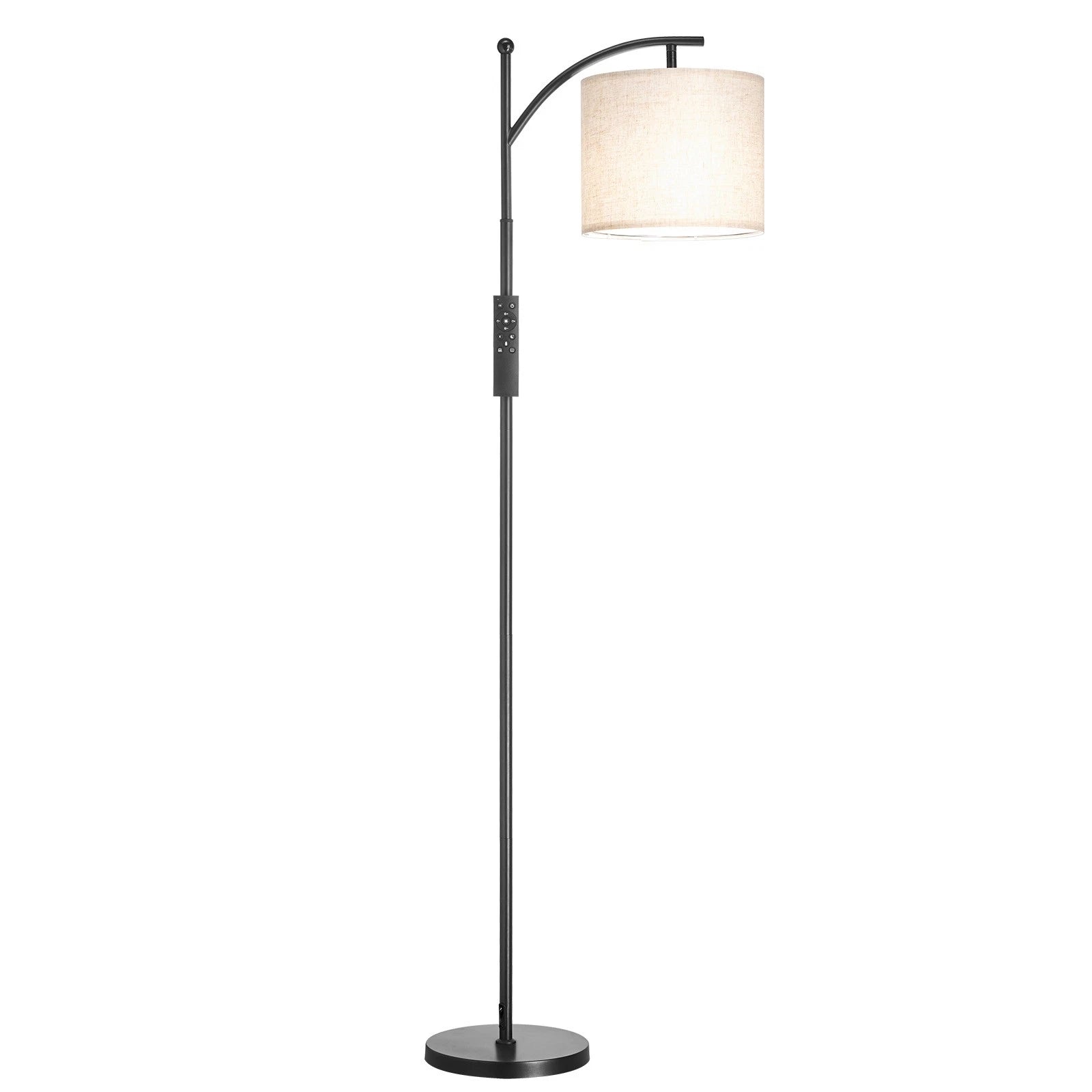 Dimmable Floor Lamp with Remote Control, Adjustable Color Temp Head