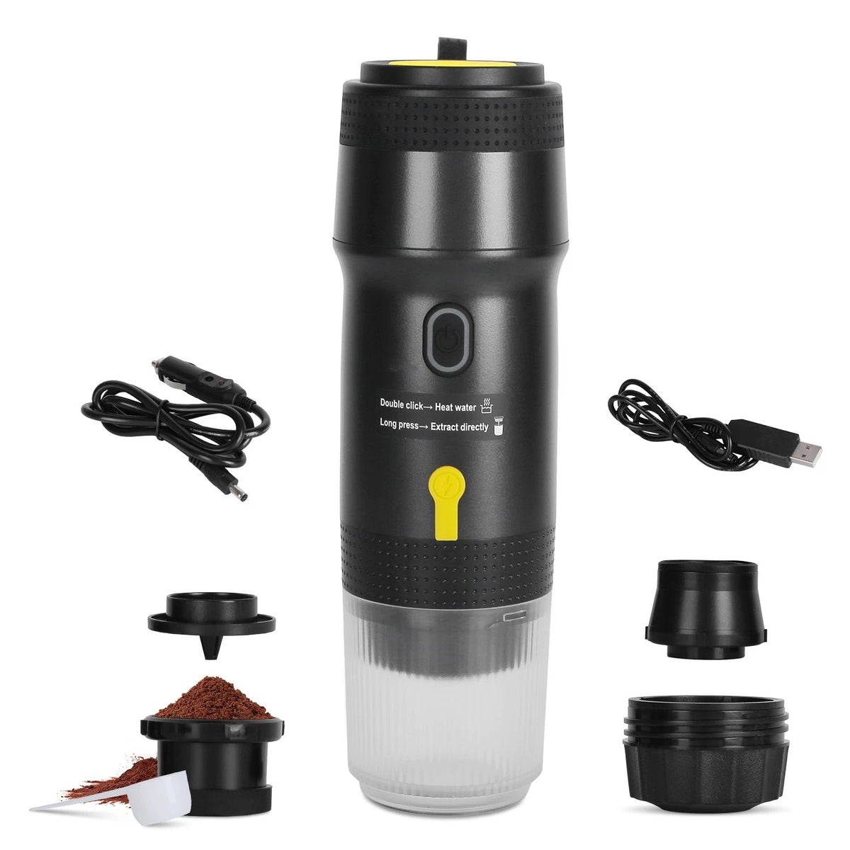 Self Heating Espresso Machine Rechargeable Travel Coffee Maker