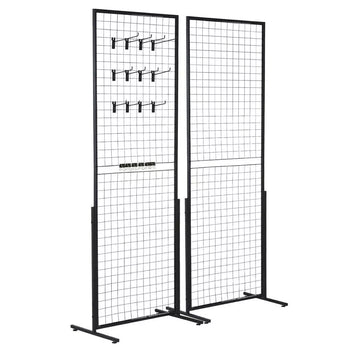 2-Pack Grid Wall Panels 2' x 5.6' Display and Organization