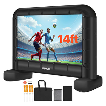 14 ft Inflatable Movie Screen with Quiet Blower and Carry Bag
