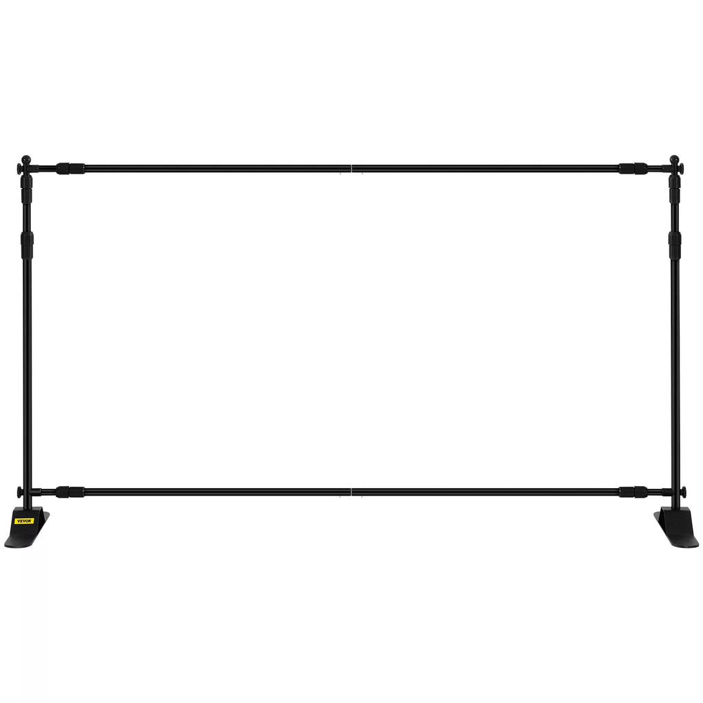 8x10 Ft Heavy-Duty Adjustable Banner Stand Events and Backdrops