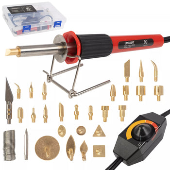 29pcs Wood Burning Kit with Adjustable Temperature and 24 Tips for DIY