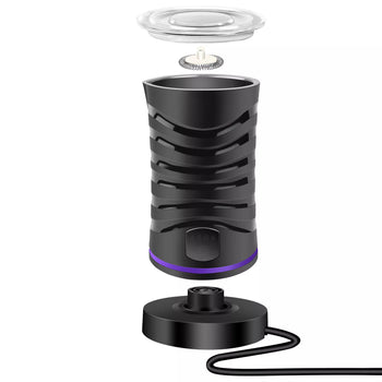 4-in-1 Electric Milk Frother for Hot & Cold Foam Lattes Chocolate