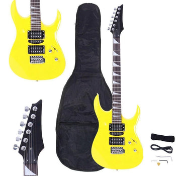 Burning Fire Style 6-String Electric Guitar with Bag for Beginners