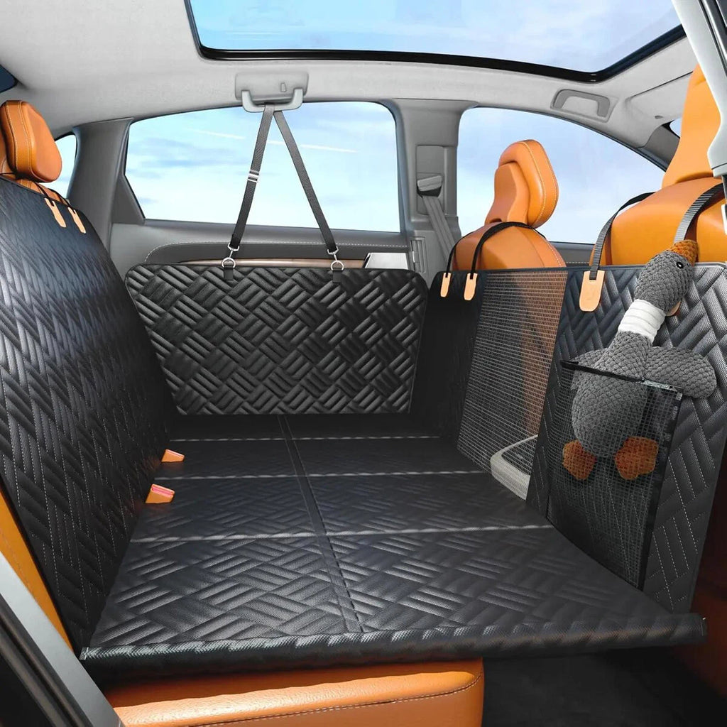 Dog Car Seat Cover Hard Bottom Extender 400LB Support Travel Bed