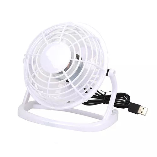 USB Desk Fan with Adjustable Tilt Compact Personal Cooler