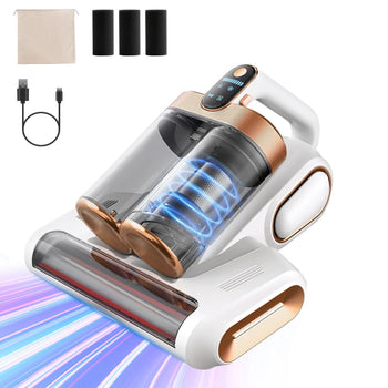 Cordless UV Bed Vacuum Cleaner 16KPa Anti-Mite 200W Deep Clean