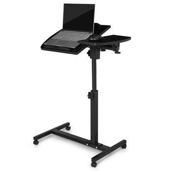 Adjustable Rolling Laptop Desk with Swivel & Height Control