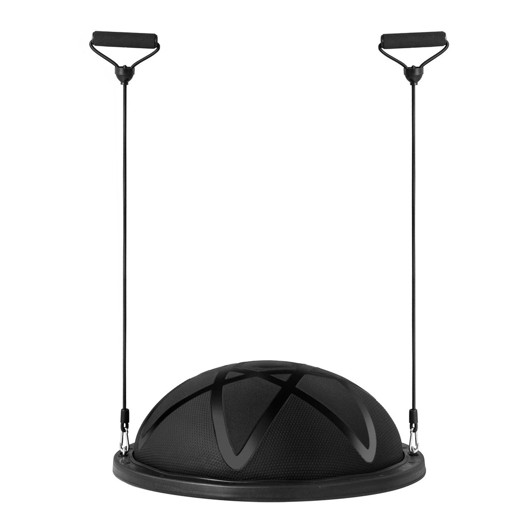 Half Balance Trainer Ball with Resistance Bands for Strength & Core