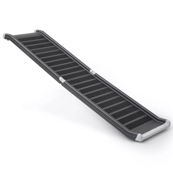 Foldable Dog Ramp with Steel Frame and Non-Slip Surface for Cars and SUVs