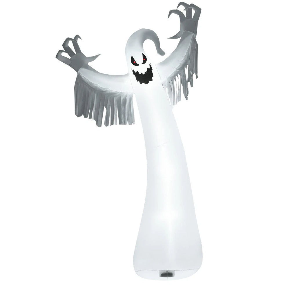 12FT Giant Halloween Inflatable Ghost with LED Lights for Outdoor Yard