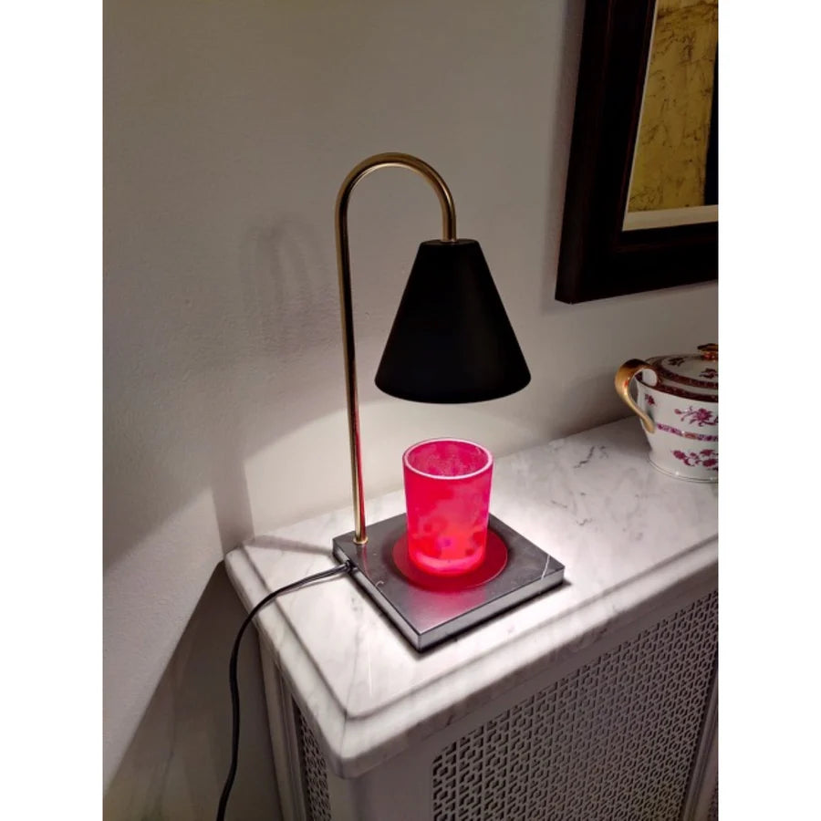 Black Flameless Candle Warmer with Dimmer & Timer