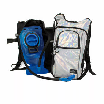 Holographic Insulated Hydration Backpack with 2L BPA-Free Water Bladder