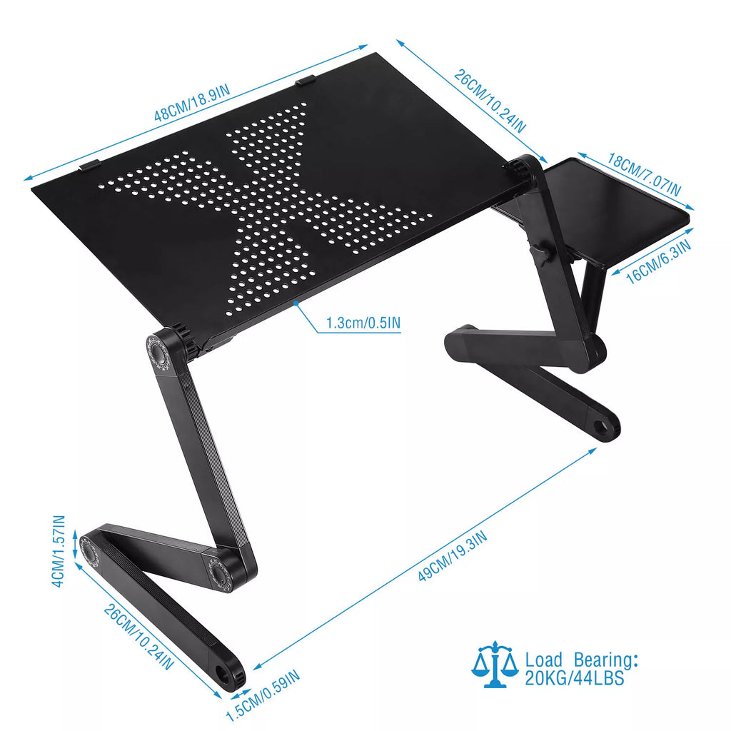 Adjustable Foldable Laptop Table Stand 360° Desk
