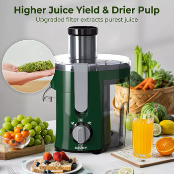 300W BPA-Free Centrifugal Juicer with Dual Speeds