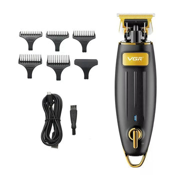 Cordless Skeleton Hair Trimmer Black & Gold Dual Voltage