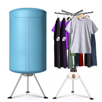 Folding Electric Clothes Dryer with Heater for 22lbs Laundry