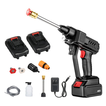 Cordless High Pressure Car Washer 288VF Dual Battery with Foam Gun Kit