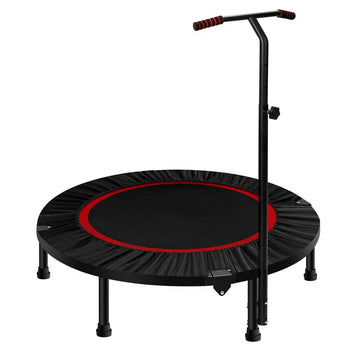 40 Inch Foldable Indoor/Outdoor Fitness Trampoline with Handrail