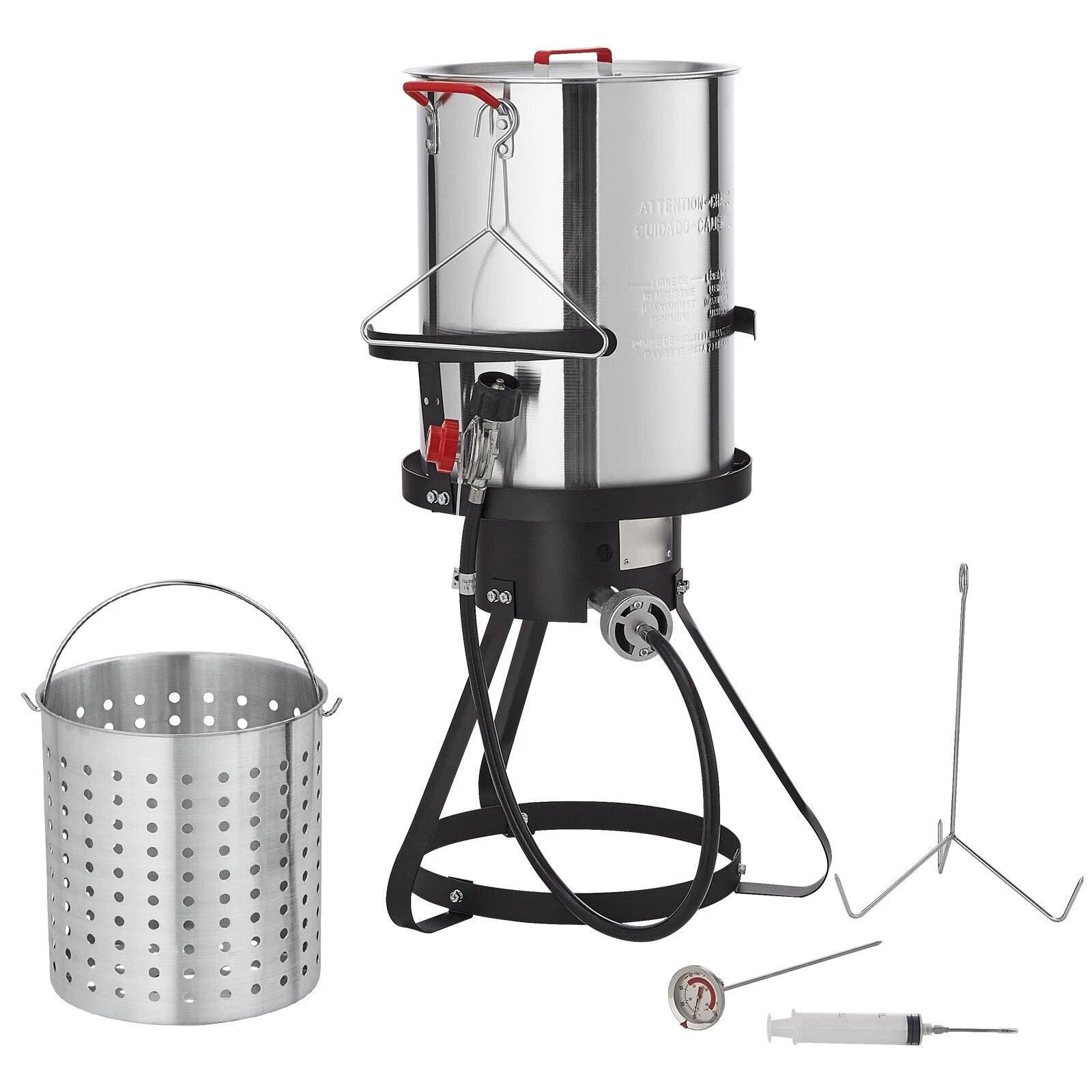 30Qt Propane Turkey Fryer Set with Aluminum Pot & 54,000 BTU Burner
