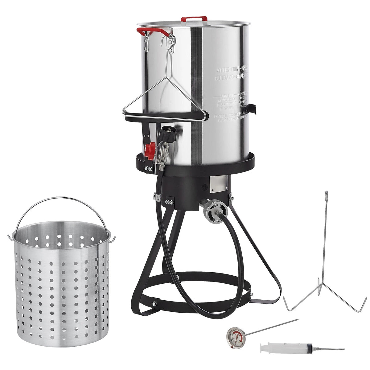 30Qt Propane Turkey Fryer Set with Aluminum Pot & 54,000 BTU Burner