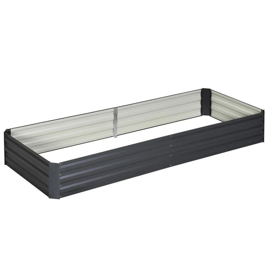 95" x 36" Metal Raised Garden Bed Galvanized Planter Box Outdoor Gardening