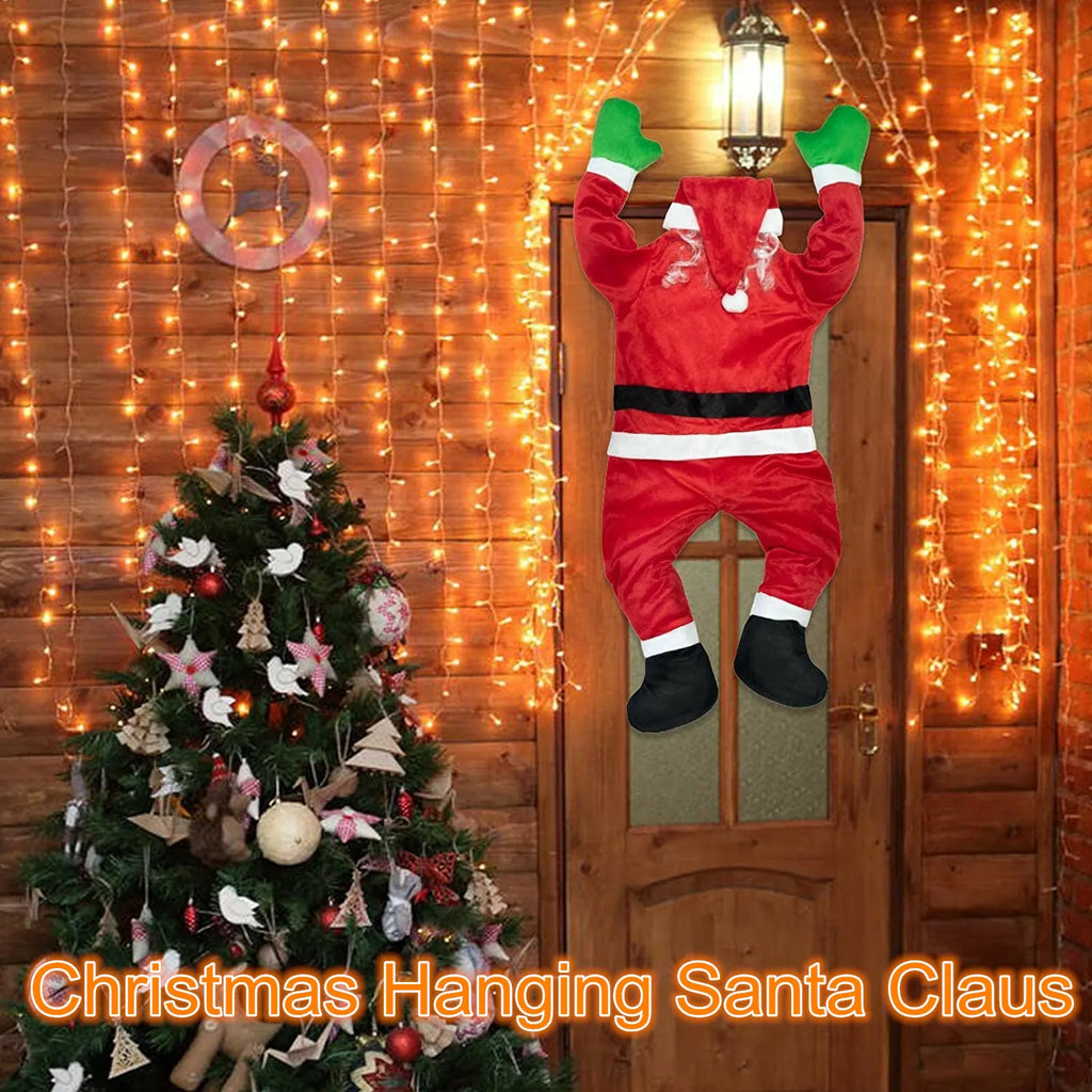 42" Hanging Climbing Santa Claus Decoration Indoor Outdoor