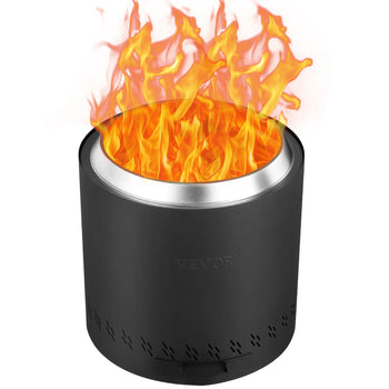 15.8 Inch Smokeless Fire Pit Stainless Steel Wood Burning Outdoor