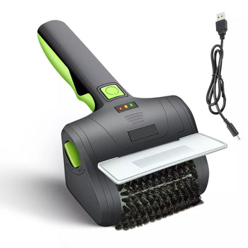 Cordless Electric Grill Brush with Steel Bristles and Type-C Charging
