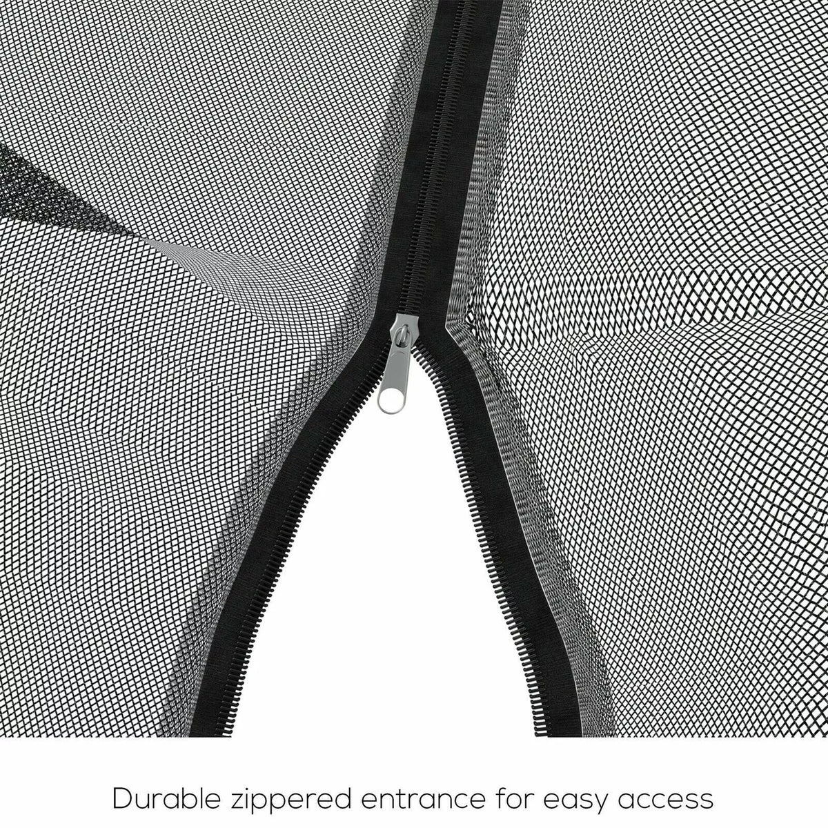 Black Mosquito Net for 7.5-Foot Outdoor Umbrella Bug Screen Protection