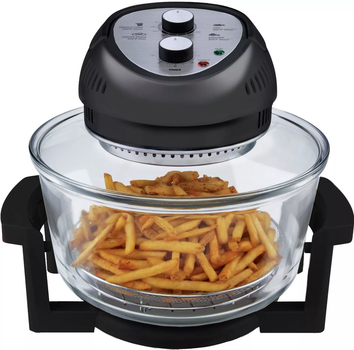 16Qt Oil-Free Air Fryer Oven Combo with Racks & Cookbook