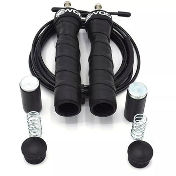 Adjustable Weighted Jump Rope with Removable 1LB Handles & 2 Cables