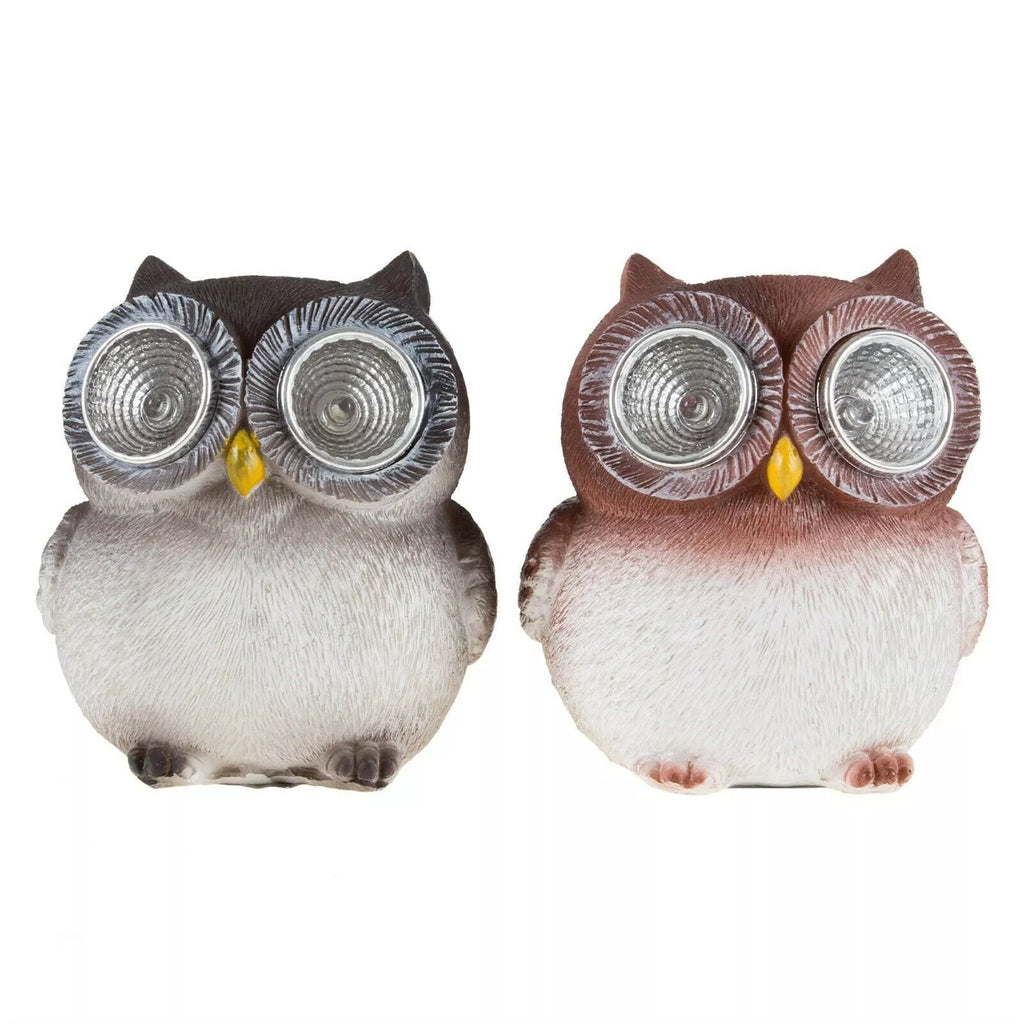 3.25" Baby Owl Solar Lights Set of 2 for Garden & Yard