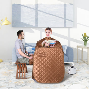 Portable Folding Home Steam Sauna Kit for Weight Loss & Detox Therapy