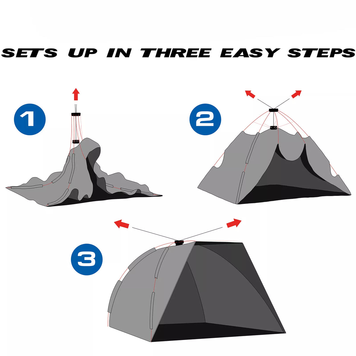 Pop-Up Beach Tent with UPF 50+ Sun Protection and Mesh Ventilation