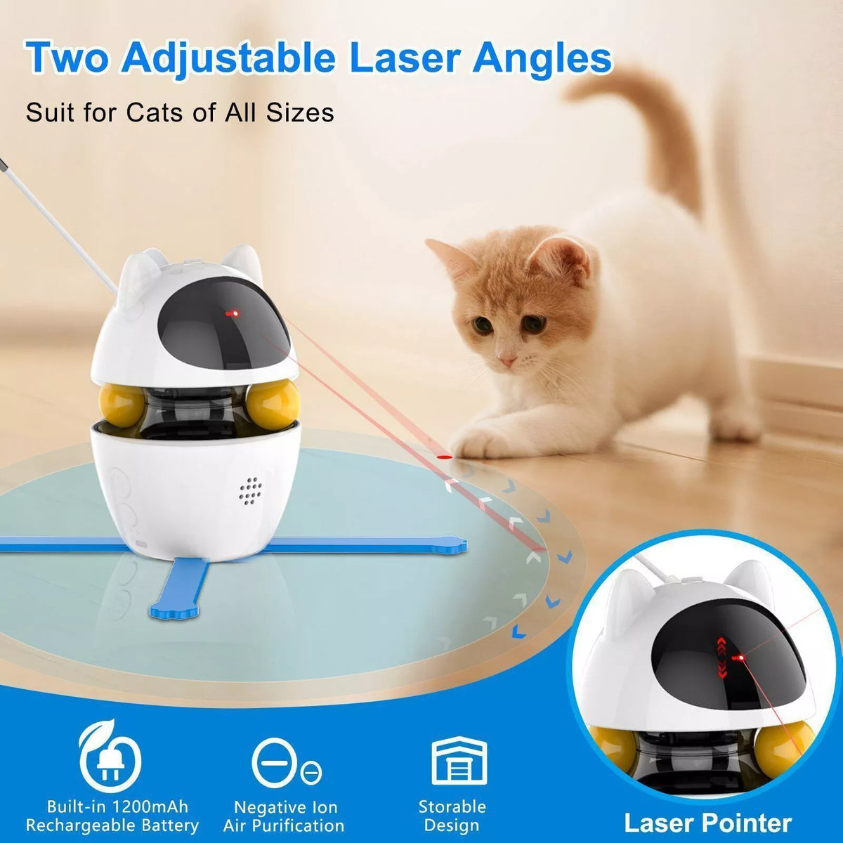 4-in-1 Automatic USB-Powered Cat Toy