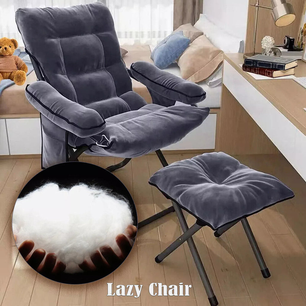 Lazy Chair with Ottoman Lounge Armchair & Footrest