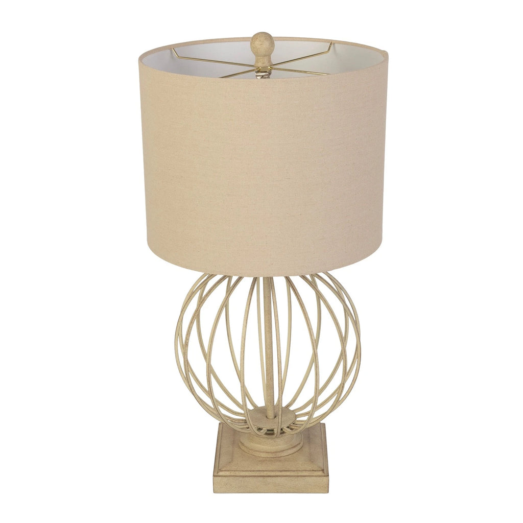 Modern Sand Table Lamps Set of 2 with USB Charging Ports and LED Bulbs