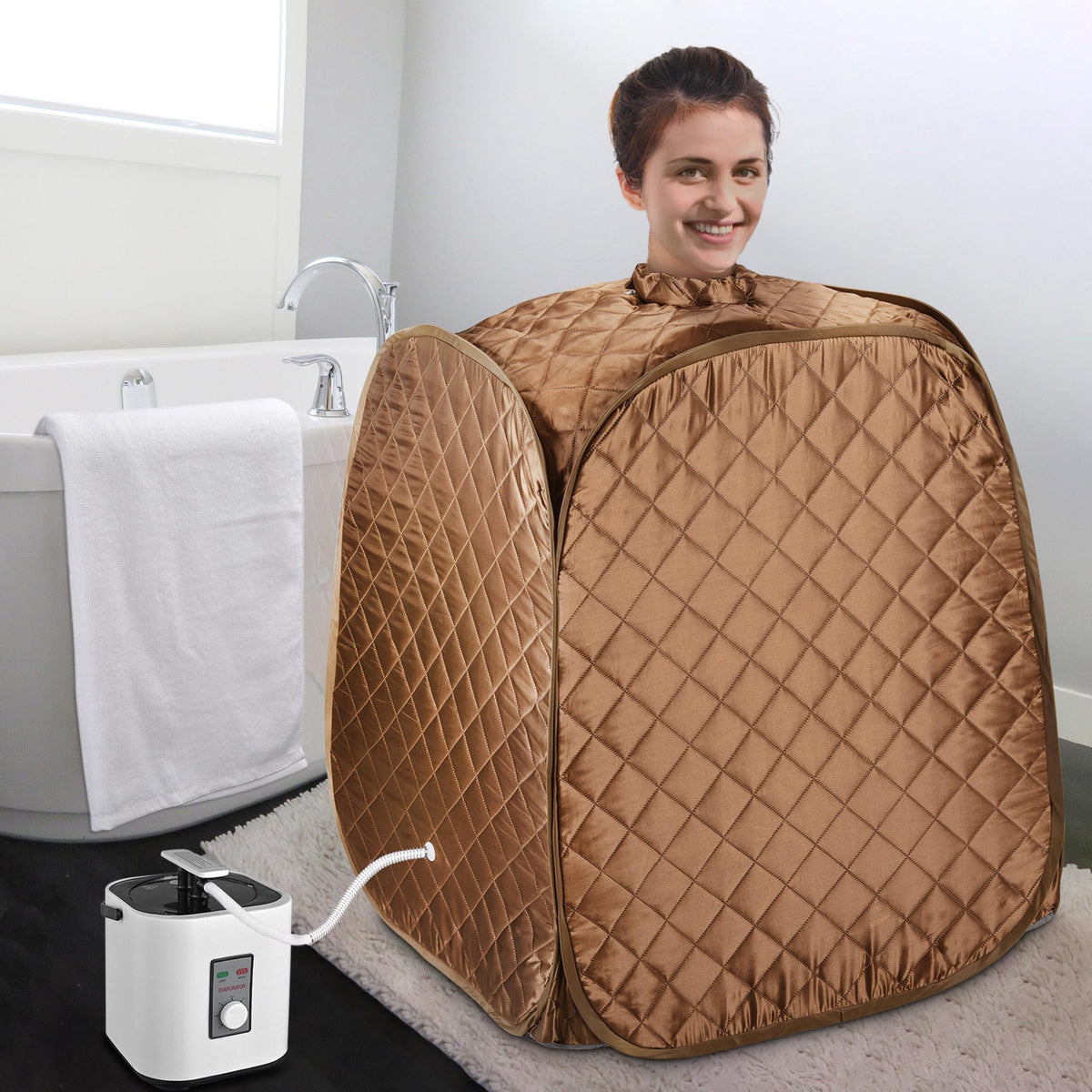 Portable Folding Home Steam Sauna Kit for Weight Loss & Detox Therapy