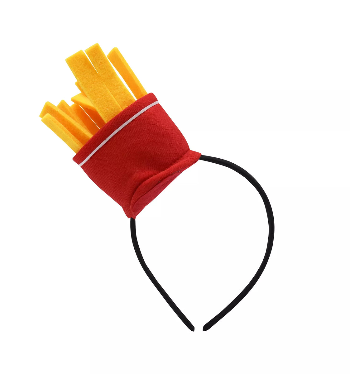 Mini French Fry Headband Food Vendor Hat for Festivals & Costumes