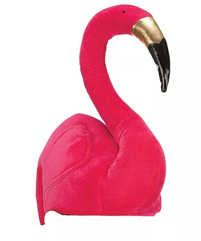 2pcs Pink Flamingo Hats Tropical Bird Costume Accessories