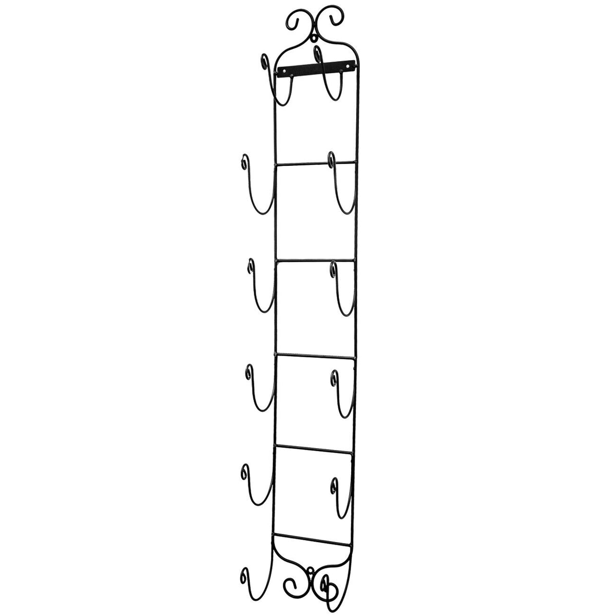 Wall Mount Wine and Towel Rack Holds 6 Bottles or Towels