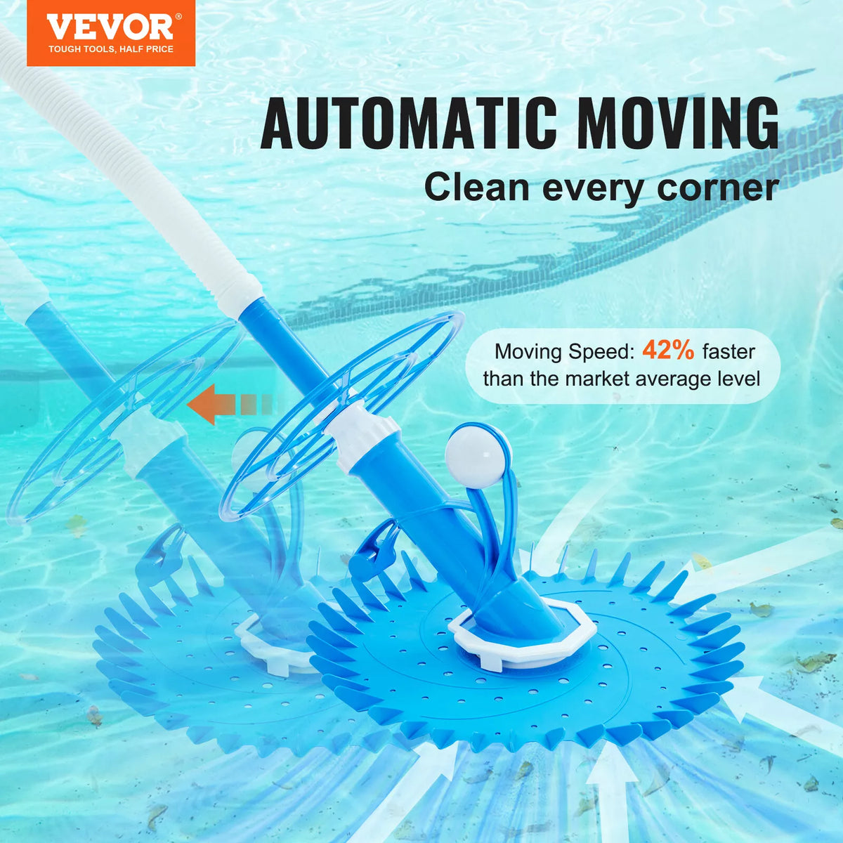 Automatic Suction Pool Cleaner Quiet Operation